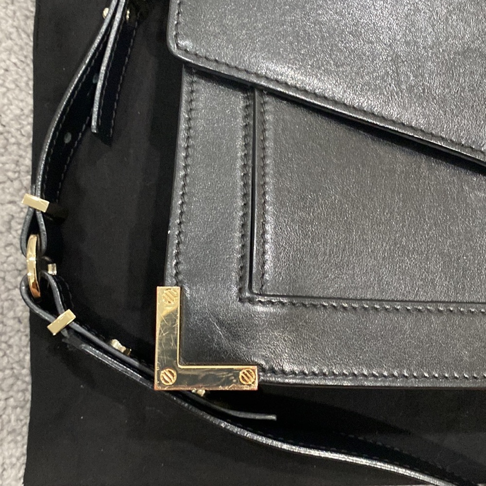 The Kooples medium black leather Emily Bag - Picture 6 of 17